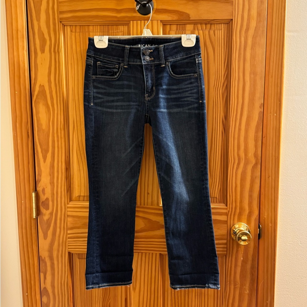 American Eagle Outfitters Dark Wash Women's Jeans - Dark Blue